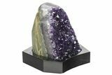 Amethyst Cluster With Wood Base - Uruguay #233736-1